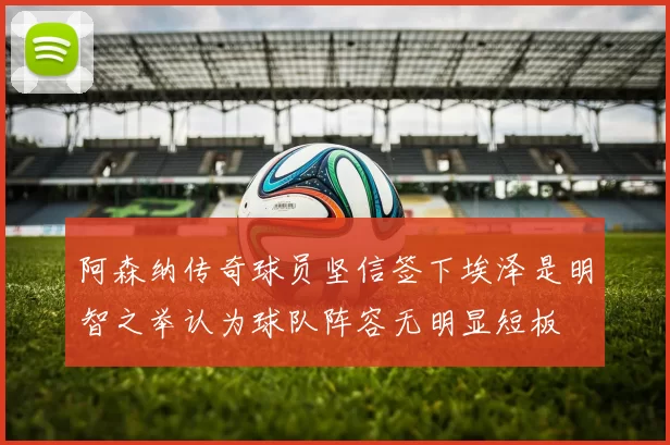 阿森纳传奇球员坚信签下埃泽是明智之举认为球队阵容无明显短板